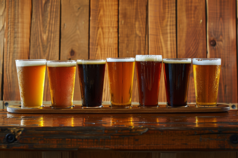 A selection of various beers from around the world for International Beer Day